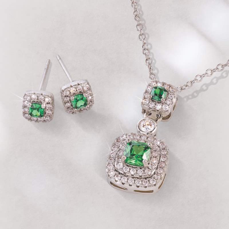 Majesty Verdant Necklace and Earring Se